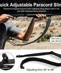 Two Point Paracord Rifle Sling With Swivels, Non Slip Gun Strap For Hunting, Quick Adjustable Length From 36 To 48 Inches
