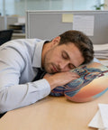 U Shaped Travel Pillow With Memory Foam Core Orange Hippo Animal Design Neck Pillow For Airplane Car Office Or Home Use Ultra Cozy Support For Head Neck Comfort And Quick Naps in office setting