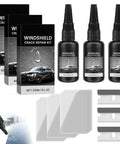 2026 Upgrade Windshield Crack Repair Kit For Chips And Other Cracks Universal Glass Repair Tool Set For Windshields Windows Mirrors And Glasses Quick Fix Curing Film 30ml Resin Included Easy DIY Crack Repair For All Crack Types, including bottles, films, and blades.
