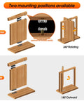 Heavy Duty Pivot Hinge Hardware Kit For Hidden Secret Doors And Bookcase Doors, 180 To 360 Rotation, assembly shown