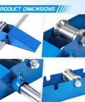 Close-up of Heavy Duty Cable Drum Roller Stand With Ramp, 3 Ton Capacity, metal framework and adjustable components.