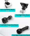 Engine And Transmission Mount Kit For 2006-2011 Civic 1.8L Automatic, four mounts labeled A4546, A4530, A4534, A4543