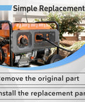 Universal Ignition Switch For Mini Excavators And Cape Generators installed on an outdoor generator, focus on plug and play feature.