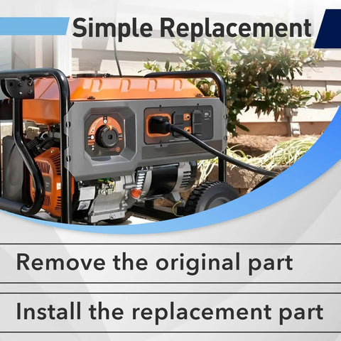 Universal Ignition Switch For Mini Excavators And Cape Generators installed on an outdoor generator, focus on plug and play feature.
