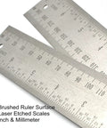 Digital Angle Finder Protractor In Stainless Steel, 7 Inch 200mm, features laser etched ruler and high precision scales.