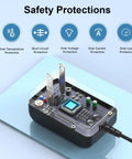 19V Charger Power Cord For Booster PAC Jump Starter ES5000 ES2500 ESP5500 J1000 J850 UL Listed internal protection features