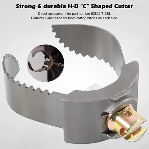 Heavy Duty C Cutter Cable Coupling Drain Cleaning Tool For Three Inch And Five Eighth Inch Drums Fits C4 C6 C7 C9 K400 K3800 K50