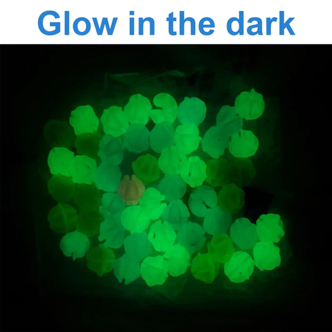 Glow In The Dark Bike Spoke Beads Set For Kids, 144 Colorful Plastic Round Beads Glowing in the Dark