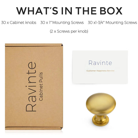 Premium Zinc Cabinet Knobs Featuring A Killer Gold Finish And Fresh Euro Style Vibe Built Different For Long Lasting Performance A Straight Up Quality 30 Pack furniture hardware refresh in box with screws.