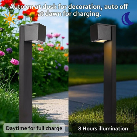 Solar Pathway Lights Outdoor Garden Lawn Landscape Lighting Waterproof With Auto On Off No Wiring Patio Walkway Driveway Decor