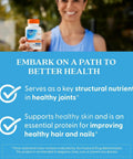 Top Shelf Real Deal Msm Sulfur Supplement Strengthening Joints And Nourishing Skin Hair Nails 1500 Mg Daily Fuel With Natural Connective Tissue Support 120 Tablets shown in a woman's hand outdoors.