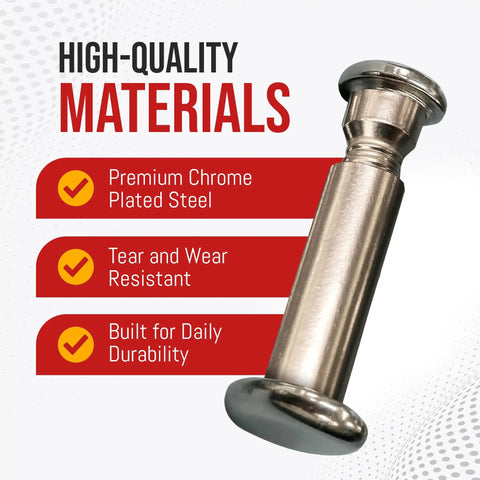 Nut And Bolt Replacement Set For Eureka And Sanitaire Upright Vacuums, chrome plated steel handle with high-quality material label