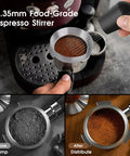 54mm Espresso Accessories Kit With Spring Loaded Calibrated Tamper WDT Tool And Dosing Funnel For Breville 54mm Espresso Machines And Portafilters Legit Barista Upgrade For A Clean Consistent Home Brew