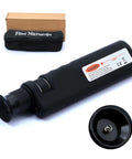 Fiber Optic Inspection Microscope With 400x LED Illumination Handheld Anti Slip Grip Easy Focus Includes SC LC FC Adapters