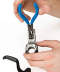 Using Pro Grade Snap Ring Pliers Set RPSET-2 With Bent External Tip In Blue