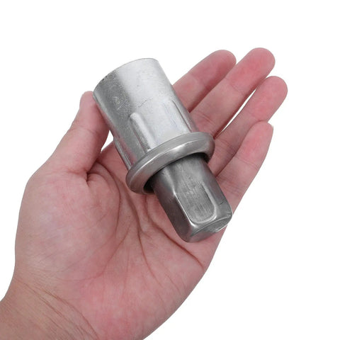Adjustable Height Furniture Leveling Feet Set Of 4 In Stainless Steel, 1.5 Inch OD in hand, heavy duty