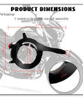 Universal Motorcycle Throttle Lock With Silicone Protective Ring For Hand Fatigue Relief and Grip Friendly Hold