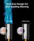 Powerful Propane Kitchen Torch For Searing Steak, Grilling And BBQ, Adjustable Flame with anti-scalding warning indicator