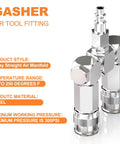 2 Way Air Manifold And Hose Splitter With 3 Ports Heavy Duty Steel Construction in pneumatic tool fitting