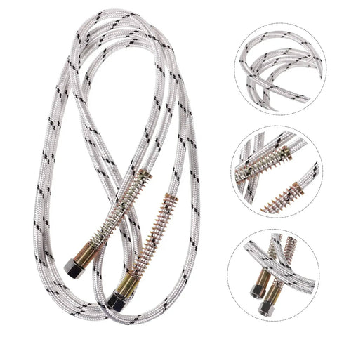 Medium Temperature Steam Hose for Steam Irons, 3 Meter High Pressure Tube, Replacement Steam Hose, braided design close-up