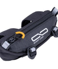 Zigzag Handlebar Bag 1.5 Liter Black Windshield Pouch For Motorcycles Dirt Bikes And Snow Bikes with quick access zipper