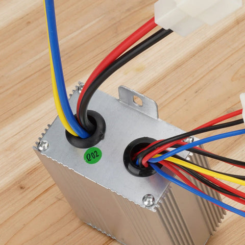 24V 500W Brush DC Motor Speed Controller Box For Electric Scooters E Bikes And Tricycles Plug And Play No Fuss Setup Easy Install Durable Build With Overload Protection For Brushed Motors