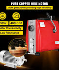 Heavy Duty Handheld Electric Drain Auger Kicks Serious Sink And Toilet Plug Ups Fast with durable red motor for efficient clog removal.