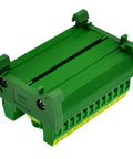 Heavy Duty DIN Rail Mount Terminal Block Distribution Module 30A 300V 2x12 screw terminals for industrial use