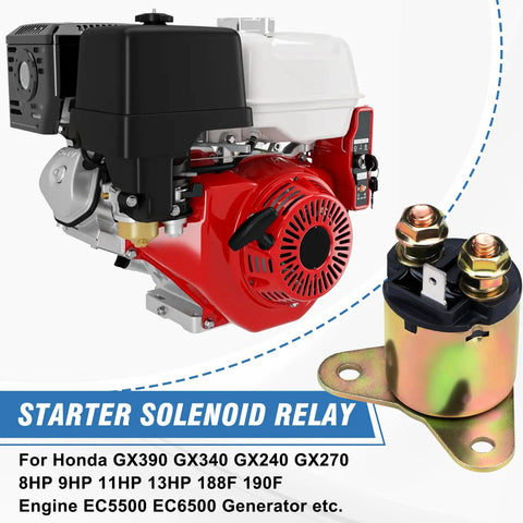 Heavy Duty Starter Solenoid Relay For Predator 420cc And Honda GX Series Engines Including GX390 GX340 GX240 GX270 8HP 9HP 11HP 13HP