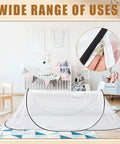 Two Pack Large Pop Up Mosquito Net For Bed 78 X 31 X 22 Inch Portable Foldable Mesh Canopy displayed in a bedroom setup.