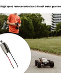 Child controlling RC car with High Speed 390 Motor With 14 Tooth Metal Gears Upgrade for off road performance