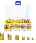 50Pcs Self Tapping Thread Inserts Set In 302 Stainless Steel With Storage Case, Slotted Design For Easy Direct Install No Pre Tap Required