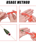 Usage method of bullet shaped fishing weights sinkers for bass fishing and tackle, Texas rigs, Carolina rigs demonstration
