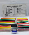 140 Pc Heat Shrink Sleeve Kit For Wire Repair, Flame Retardant Rubber Cable Wrap Tube, Electrical Insulation Sleeves With Stretchy Fit For Harsh Shop Environments And Quick Fixes Without Disconnecting Parts., assorted sizes in plastic case