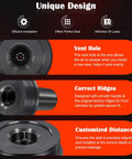 Rock Solid Wheel Knuckle Vacuum Oil Seal Installer Tool For Ford F-250 F-350 showing detailed design with vent hole and ridges.