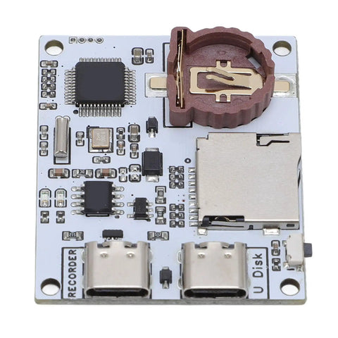 Slick Serial Port Recorder Module With Memory Card Adapter For Hassle Free Timestamp Logging with USB Type C connection.