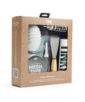 Wall Patch Kit For Quick Home Repairs With Putty And Wood Filler DIY Friendly Two Sanding Sponges Patch Set In Small And Large Mesh Tape Putty Knife Dust Mask And Microfiber Towel For Drywall Repair packaged in a box.