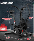 Air Resistance Fan Bike With Dual Action Handlebars And Dual Layer Transmission dimensions and features
