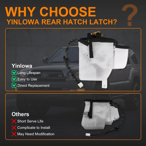 Toyota 4Runner Rear Hatch Latch Actuator Replacement For 2003-2009 4th Gen Direct-Fit OEM-Style comparison image