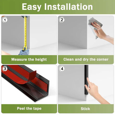 Step-by-step installation guide for Premium Aluminum L Molding Corner Guards With Right Angle Three Piece Set.
