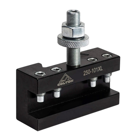 AXA Machinist Core Quick Change Wedge Tool Post Set For Lathes Up To 12 Inch Swing, Number 1 XL Holder side view
