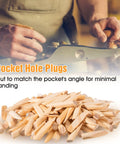 150 Piece Solid Wood Pocket Hole Plugs Set For Screws Three Eighths Inch Dowels Pine Hardwood Filler For Pocket Hole Jig
