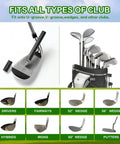All In One Golf Accessories Kit With Towel Club Brush Groove Cleaner Golf Balls Tees Score Counter Ball Line Marker Divot Repair Tool And Color Ball Markers A Sweet Gift For Real Men Golfers displayed with club heads and bag on grass