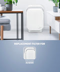 Genuine HEPA Pure Replacement Filter For Air Purifier AC9200 Removes 99.97 Percent Of Dust, Allergens, Pollen And Smoke