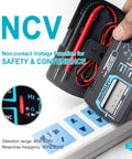Pocket Size Dope Digital Multimeter With Auto Range For DC And AC Voltage And Current, Resistance, Capacitance, Frequency, Diode And Continuity Testing, Non Contact Voltage Detection, Data Hold, Auto Power Off, Compact Box Style Design