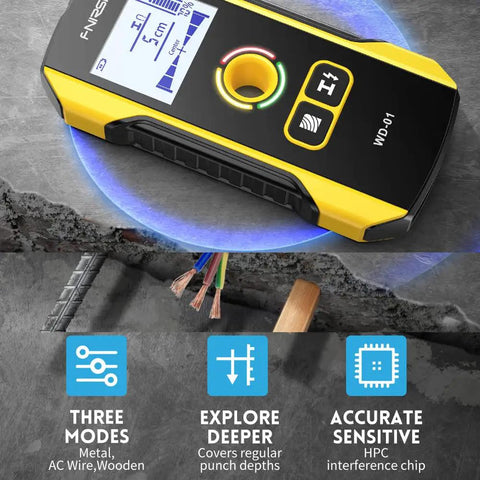 Legit Electronic Wall Scanner And Stud Detector With Deep AC Wire Locator For Boss Level DIY Repairs Slick Rebar Finder With Quick Center Align And Reliable Beep Alert For Straight Fire Home Upgrades