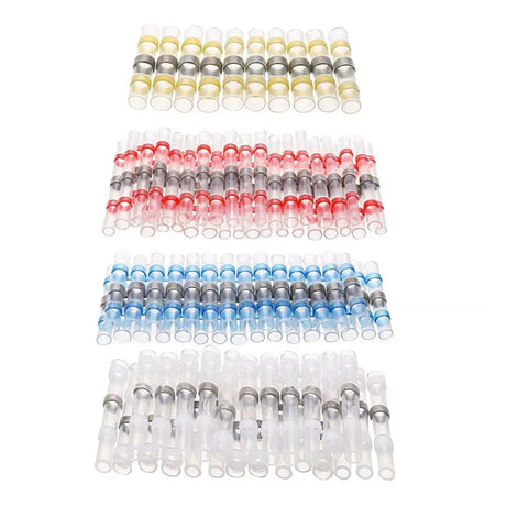 Cool ZCKHNQOP Heat Shrink Wire Connectors Kit With 165 Sealed Solder Sleeves Insulated Butt Electrical Cable Terminals For All Your Wiring Jobs, assorted colors