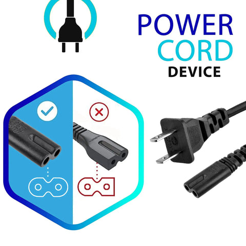 AC Power Adapter Cord Cable Plug For ResMed AirSense 10 Series S4 CPAP Machine Replacement Power Cable shown in detail.