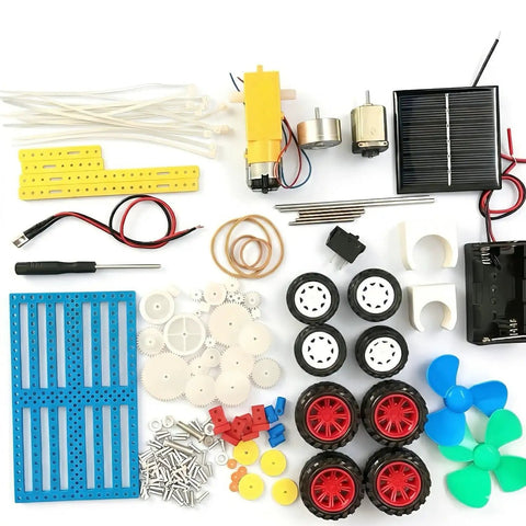 Solar Powered STEM Kit For Kids Ages 8 Through 14 Build Seven In One Models Like A Solar Car And Motor Science Project components