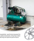 Ditch The Old Gear And Grab This Single Groove Metal Compressor Pulley For Your Air Compressor Needs Easy Install Plus Energy Efficiency Make This Belt Drive Wheel A Total Game Changer For Heavy Duty Projects; metal pulley with air compressor.